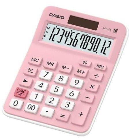 Casio Hesap Makinesi MX-12B-PK Pembe
